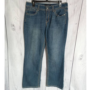 Nine West | Bootcut BLING/EMBELLISHED Pocket Contrast Stitch Jeans